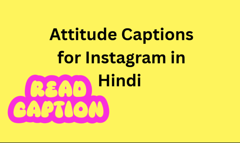 Attitude Captions for Instagram in Hindi